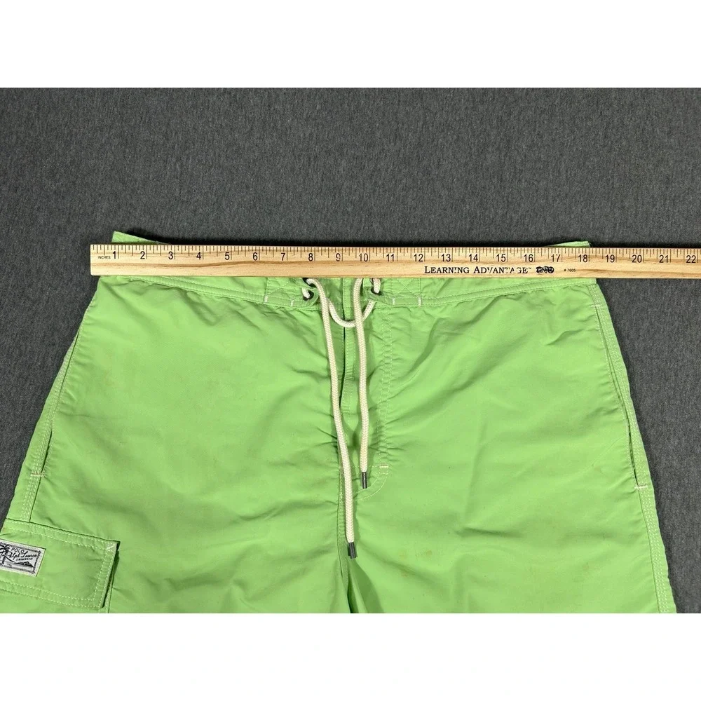 Polo Ralph Lauren Swim Trunks Men's Green Cargo Pocket Board Shorts L